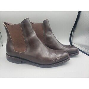 Meermin Mallorca Goodyear Brown Leather Chelsea Dress Boots UK Size 7.5 US 8.5
